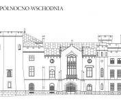 Elewacja północno-wschodnia zamku