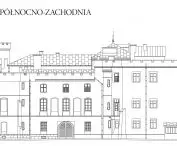 Elewacja północno-zachodnia zamku