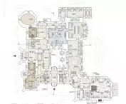 First floor plan of the castle