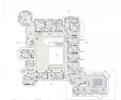 Floor plan of the second floor and attic