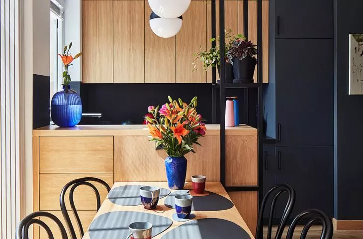 dining room connected to the kitchen