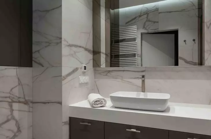 white bathroom
