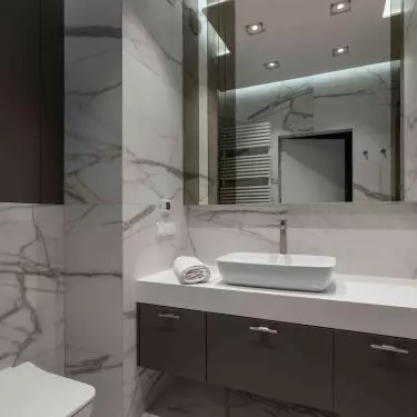white bathroom