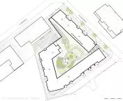Port II - a complex of residential buildings with first floor retail and services