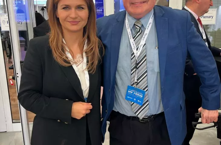 Na zdjęciu: Kamila Król (Forum Liderów PPP Polska) i David Dodd (ISRC USA, WAPPP)