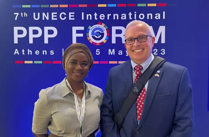 Pictured: Mehita Fanny (IFC Austria) and David Baxter (ISRC USA)