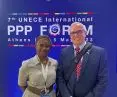Pictured: Mehita Fanny (IFC Austria) and David Baxter (ISRC USA)