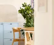 view of kitchen with dining room