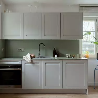 One of the two kitchens in Jagna Niedzielska's house 