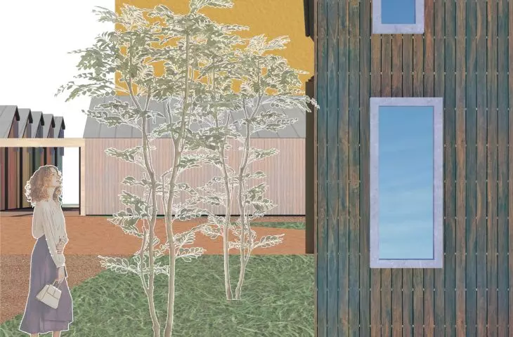 The Community Center project, one of the stalls