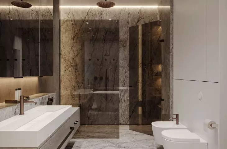 Bathroom in the master zone