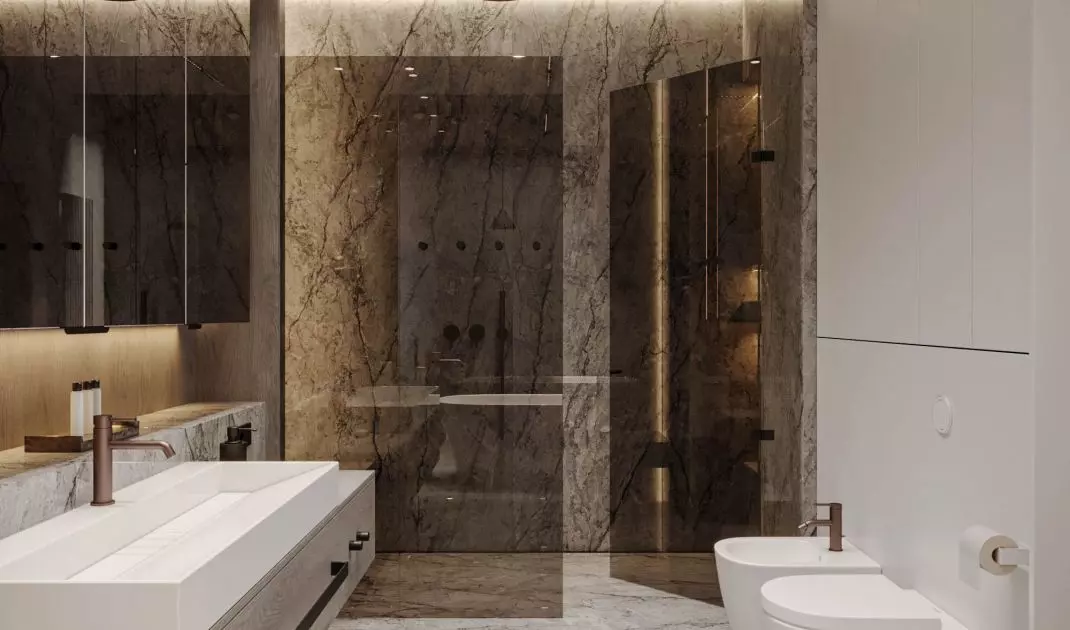 Bathroom in the master zone