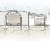 Projekt saunarium w Cieplicach Śląskich-Zdroju, przekrój B-B