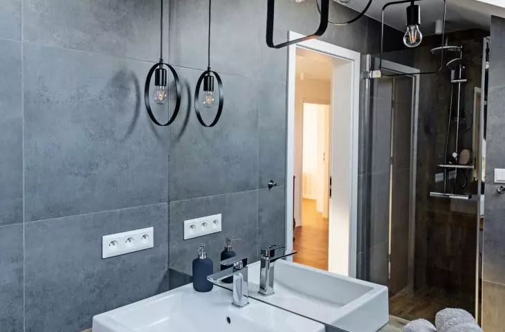 Loft style bathroom