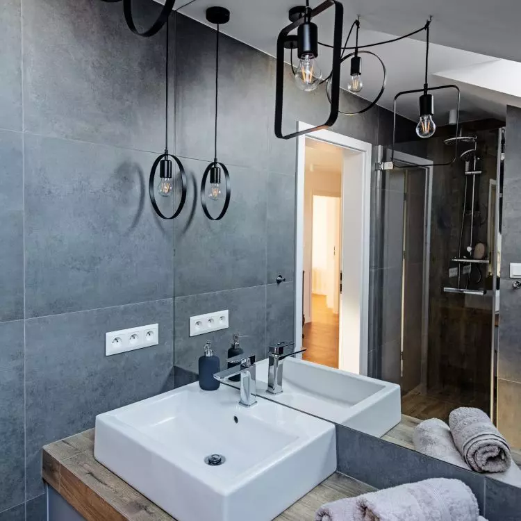 Loft style bathroom