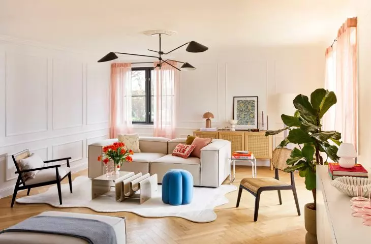 Combine intense colors with more subdued ones