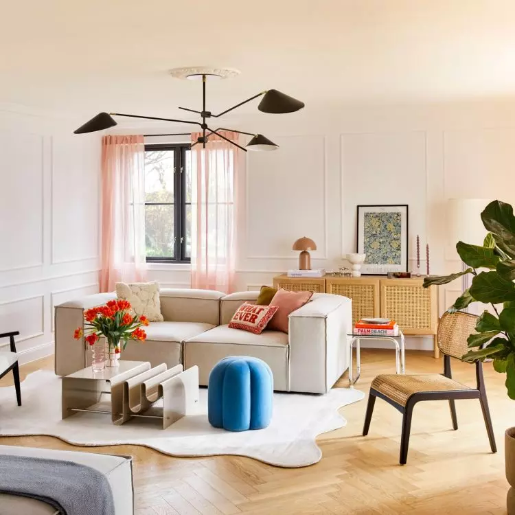 Combine intense colors with more subdued ones