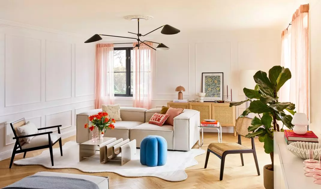 Combine intense colors with more subdued ones
