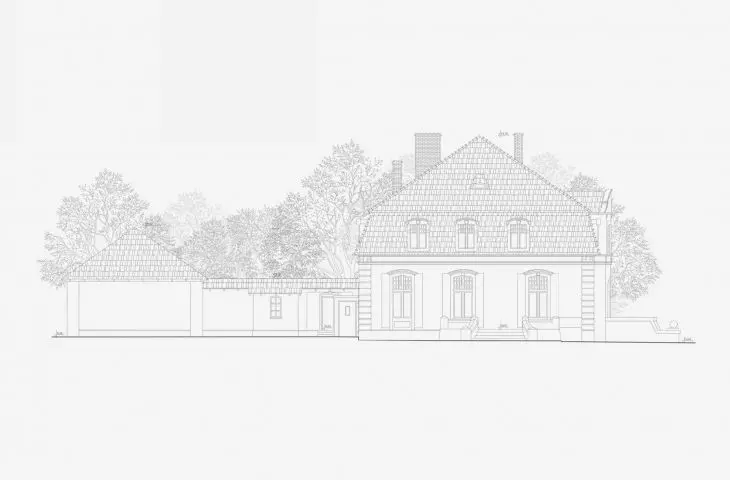 mansion, north elevation