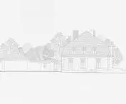 mansion, north elevation