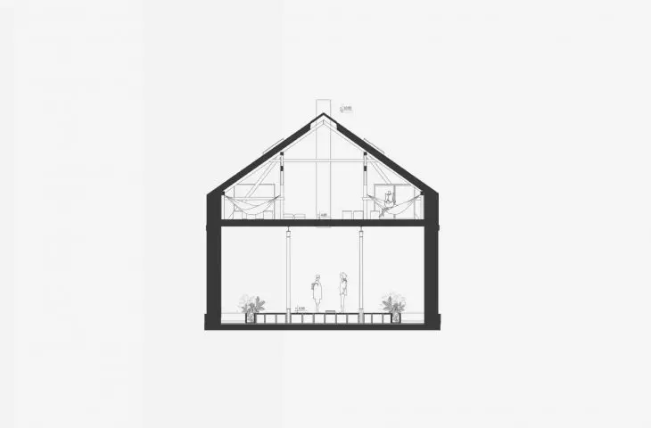 addiction treatment center, cross section