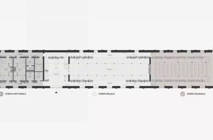 addiction therapy center, first floor plan