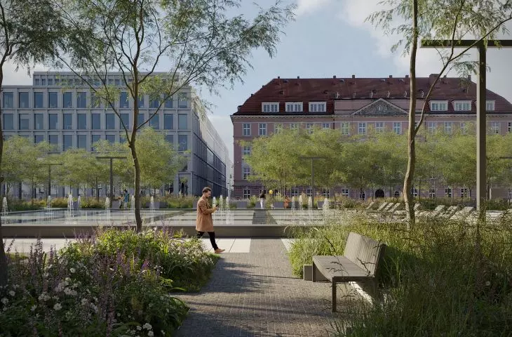  172 trees will be planted in the square