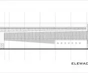 Sports hall in Marcinkowice, south elevation