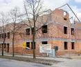Construction of nine rental apartments on the site of an old demolished building