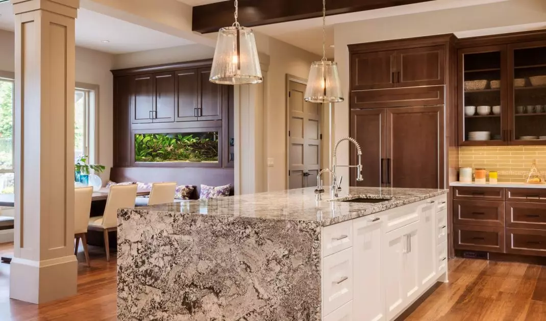 Marble is ideal as a kitchen countertop material