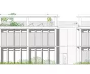 Rehabilitation center in Gdansk, east elevation