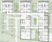 Centrum rehabilitacji w Gdańsku, rzut poziomu 0 (praca konkursowa)