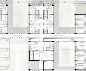 Rehabilitation center in Gdansk, level 1 projection (competition work)