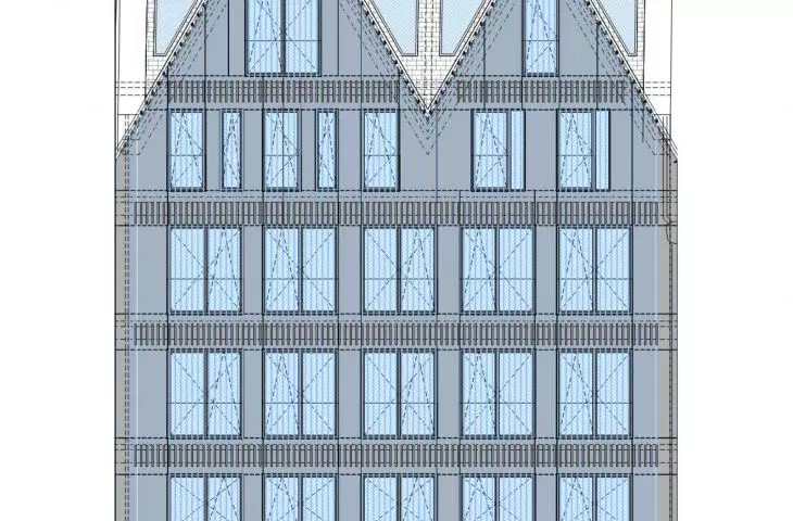 Reconstruction of the building on Odrzańska Street in Wrocław