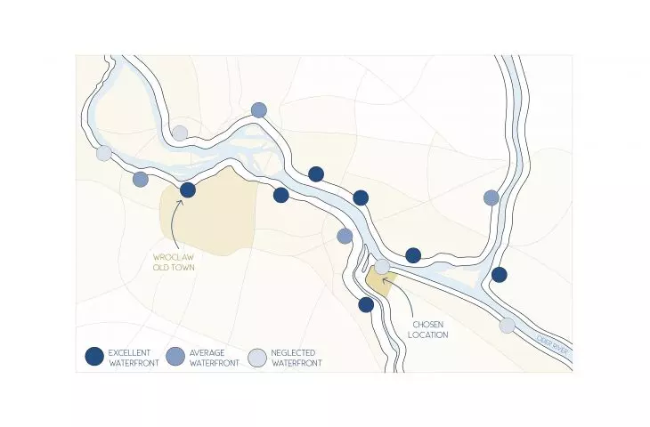 Projekt Człowiek – Miasto – Rzeka, lokalizacja we Wrocławiu