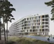 Proposal of Maćków Pracownia Projektowa studio; view from Armii Krajowej Street