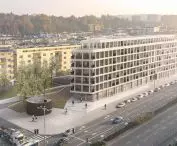 propozycja pracowni Maćków Pracownia Projektowa; widok od strony ulic Armii Krajowej i Władysława IV