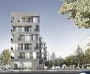 Proposal by WWAA studio; view from Obrońców Wybrzeża Street