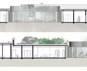 Rehabilitation center project in Wroclaw, sections