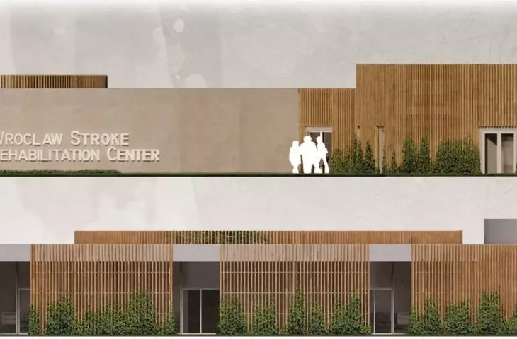 Projekt centrum rehabilitacji we Wrocławiu, elewacje