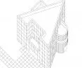 Projekt domu z betonu w krajobrazie miejskim