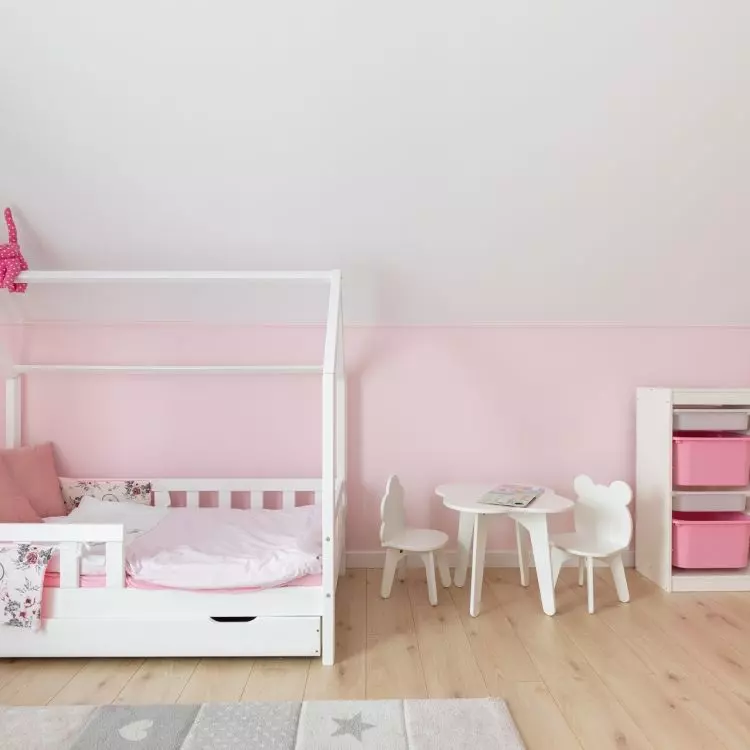 A small table with two chairs is the perfect place for creative play