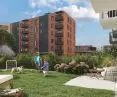 housing estate on Starkiewicza street, Szczecin Pomorzany, visualization
