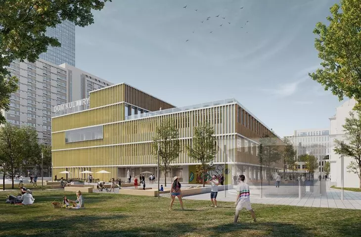 visualization of the community center Creative Hard