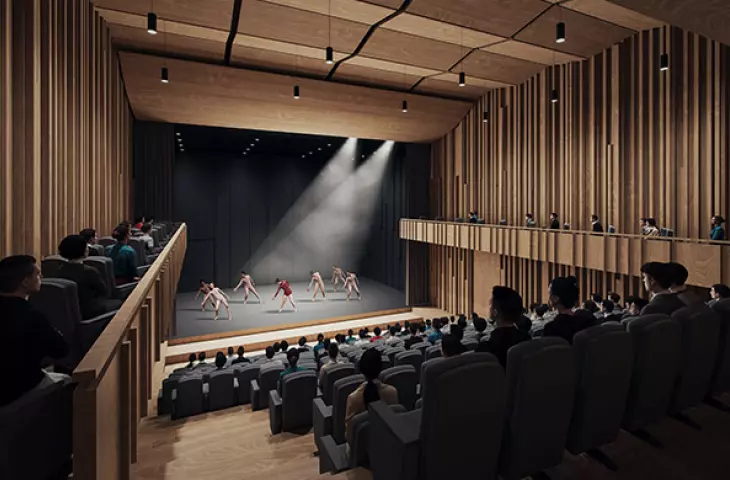wizualizacja sali teatralnej