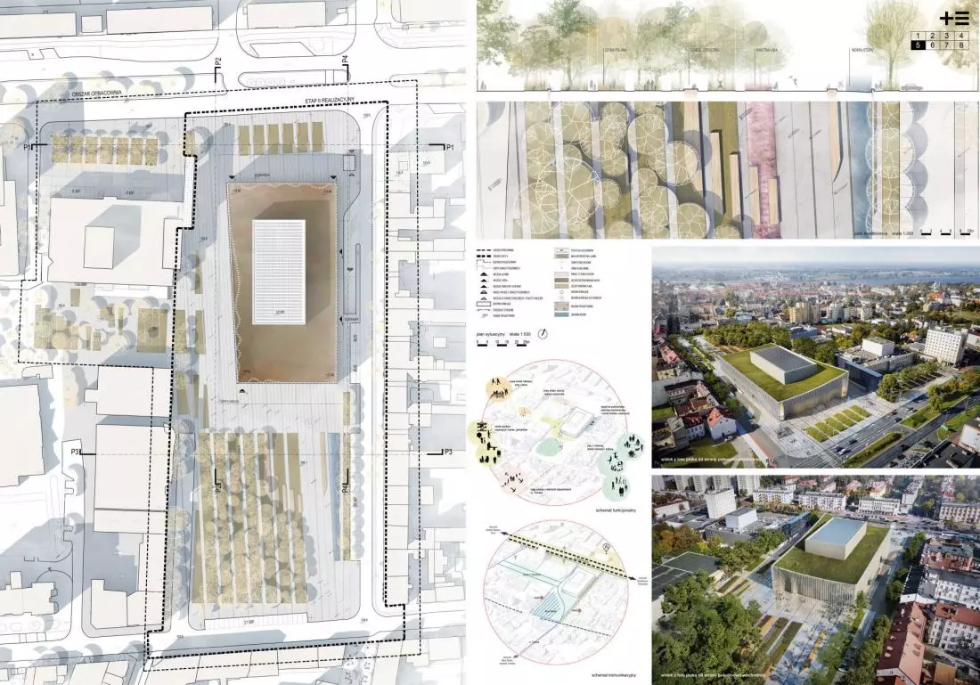 1. nagroda, proj.:
plus3‑architekci