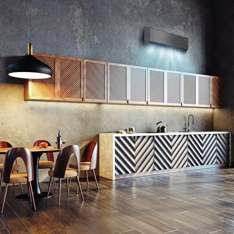 With the help of air conditioning you can also heat your apartment