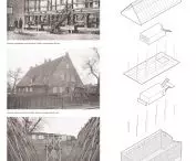 Aksonometria młyna i zdjęcia archiwalne