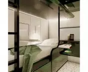 Interior design of an accessible railroad carriage