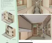 Projekt wnętrza dostępnego wagonu kolejowego